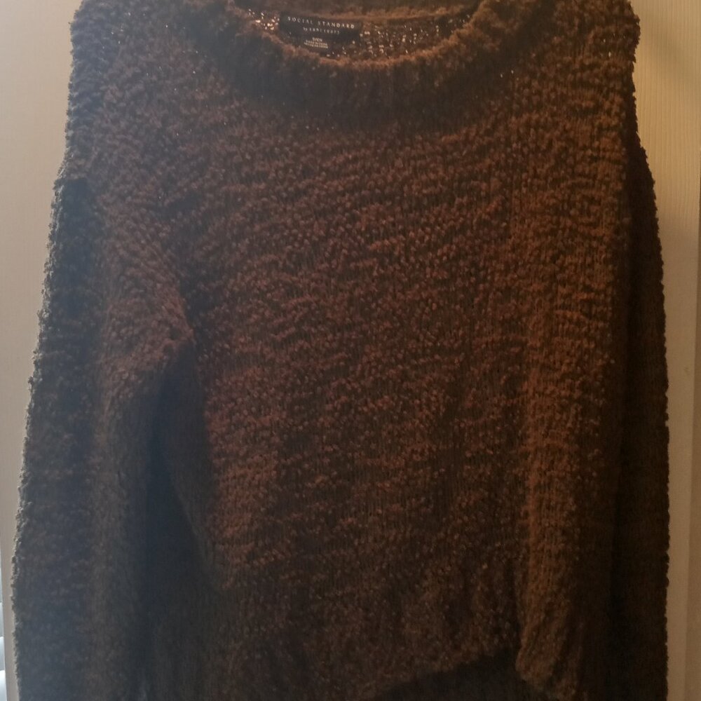 Social Standard by Sanctuary Brown Sweater Top